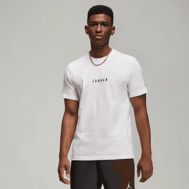 JORDAN AIR TEE - WHITE / BLACK sold by Lapstone & Hammer