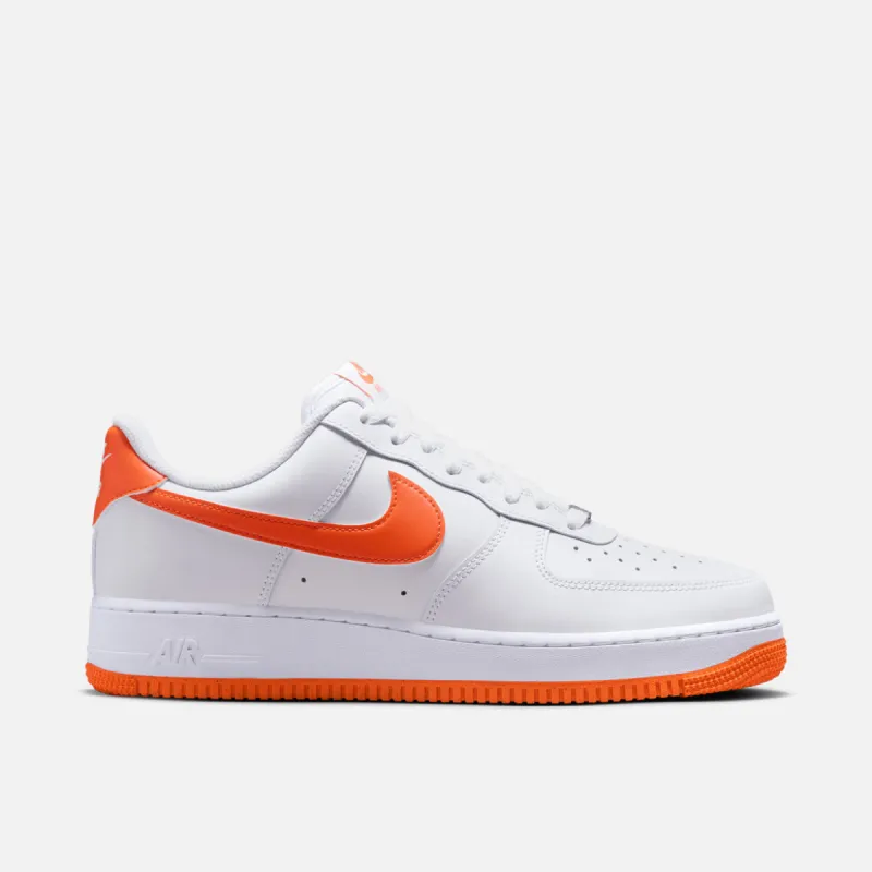 AIR FORCE 1 `07 - WHITE / SAFETY ORANGE sold by Lapstone & Hammer
