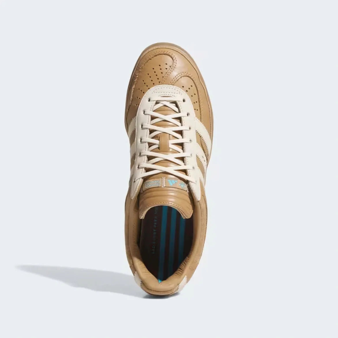 BAD BUNNY X LEO MESSI X ADIDAS GAZELLE INDOOR - CARDBOARD / CREAM WHITE / WILD BROWN sold by Lapstone & Hammer product image thumbnail 5