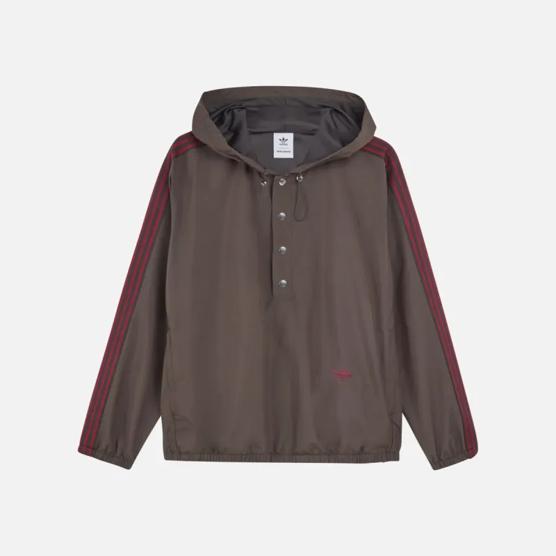 WALES BONNER X ADIDAS NYLON ANORAK - NIGHT BROWN sold by Lapstone & Hammer