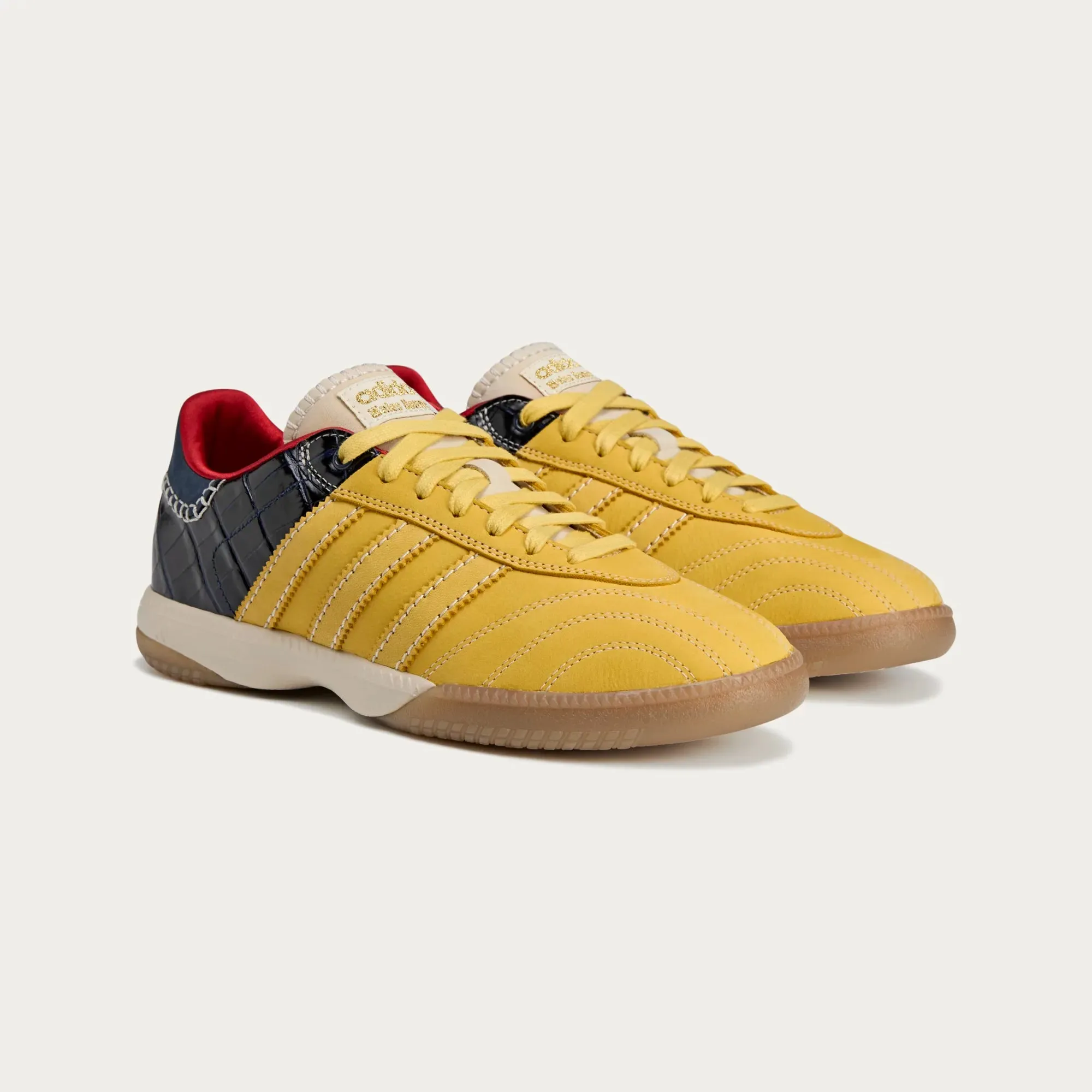 WALES BONNER X ADIDAS MILLENNIUM SAMBA - ST FADE GOLD / COLLEGIATE NAVY sold by Lapstone & Hammer product image thumbnail 3