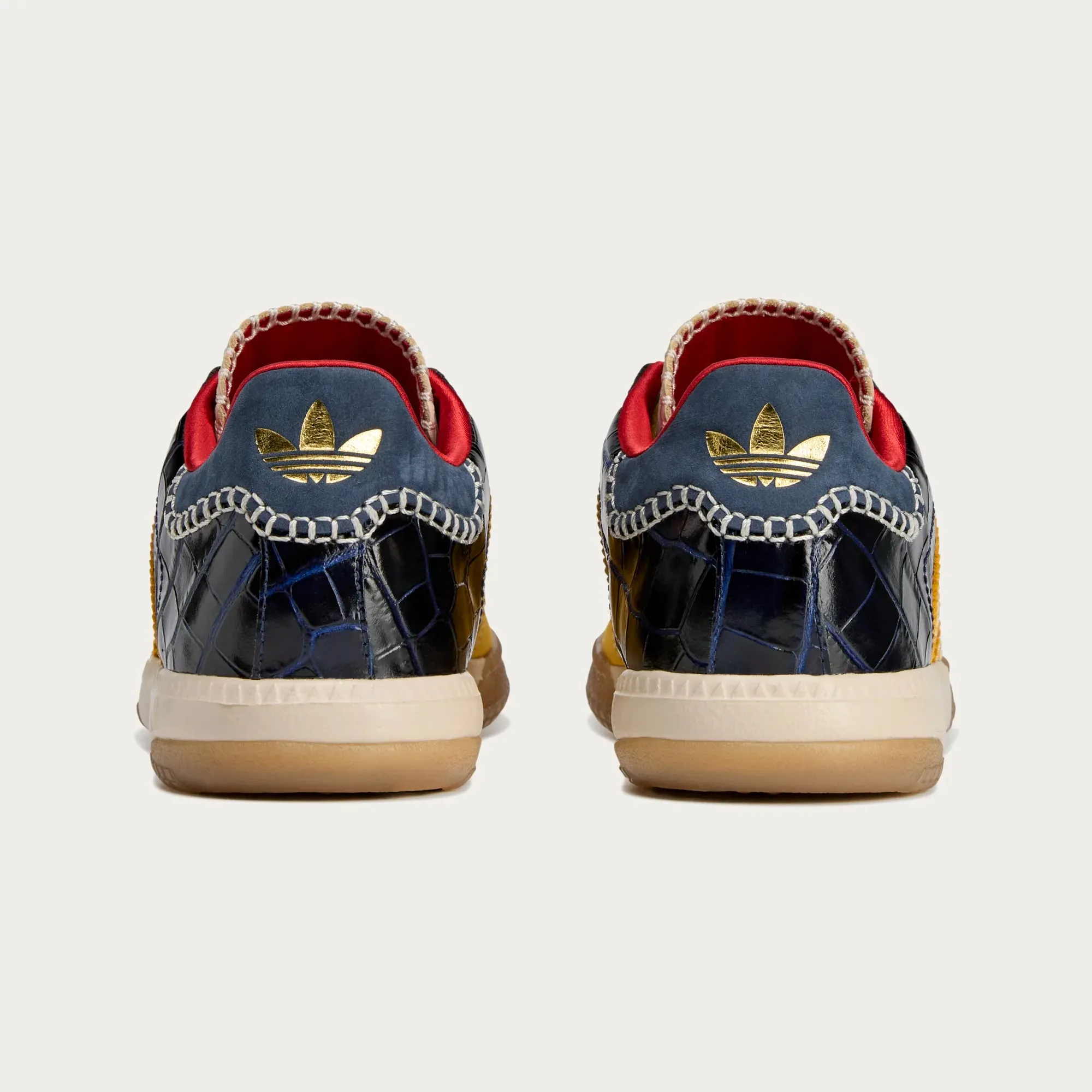 WALES BONNER X ADIDAS MILLENNIUM SAMBA - ST FADE GOLD / COLLEGIATE NAVY sold by Lapstone & Hammer product image thumbnail 5