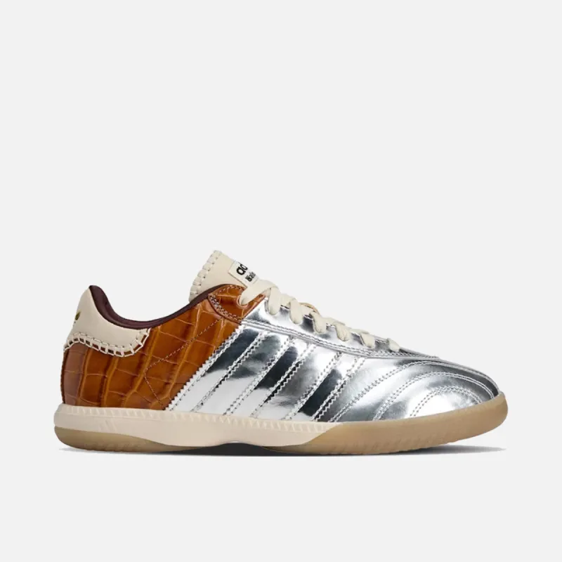 WALES BONNER X ADIDAS MILLENNIUM SAMBA - SILVER METALLIC / EASY YELLOW sold by Lapstone & Hammer
