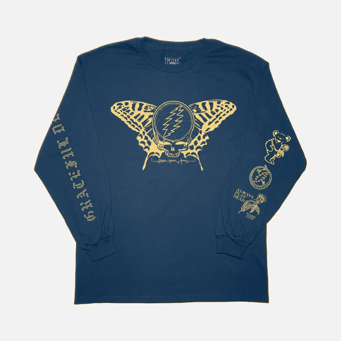 BUTTERFLY LS TEE - Navy sold by Lapstone & Hammer