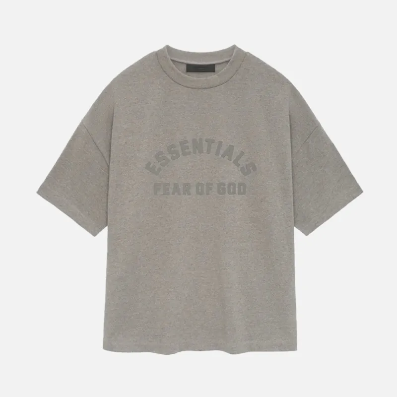 ESSENTIALS S/S HEAVY TEE - HEATHER GREY sold by Lapstone & Hammer