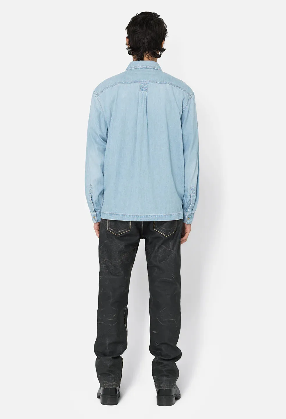 PRINCETON WORK SHIRT - WASHED INDIGO sold by Lapstone & Hammer product image thumbnail 4