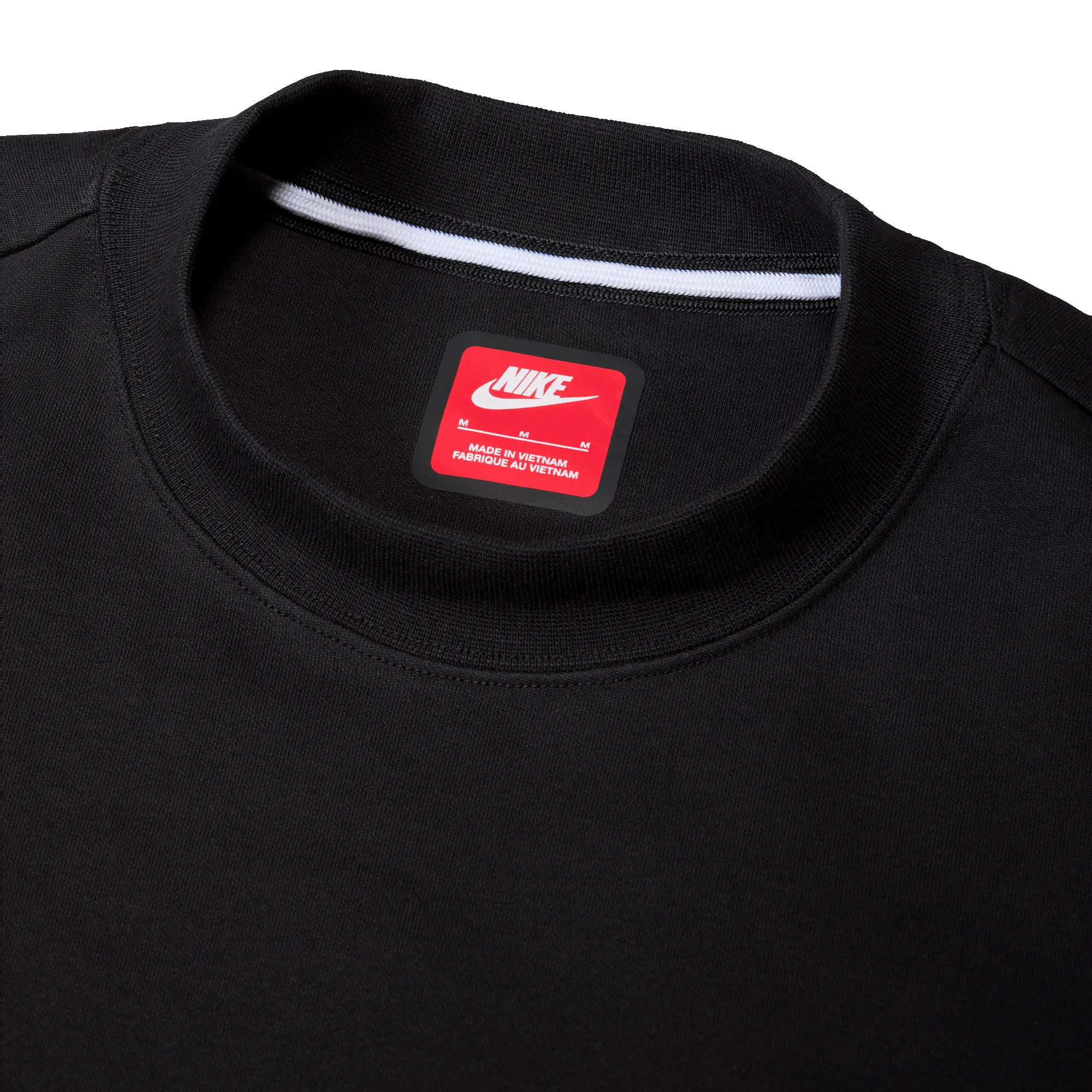 NIKE TECH SS FLEECE TEE- BLACK sold by Lapstone & Hammer product image thumbnail 5