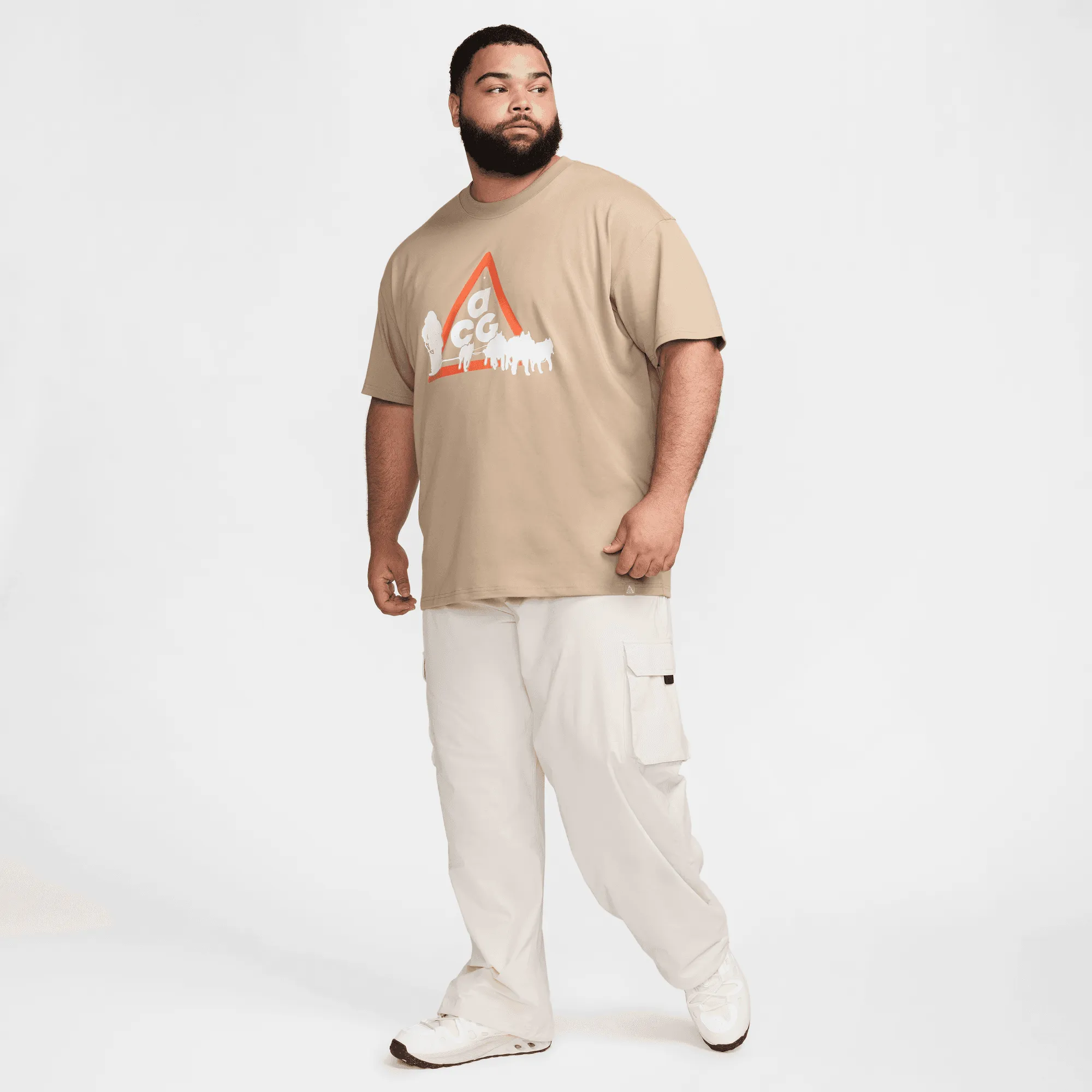 NIKE ACG MENS DRI-FIT TEE- KHAKI sold by Lapstone & Hammer product image thumbnail 5