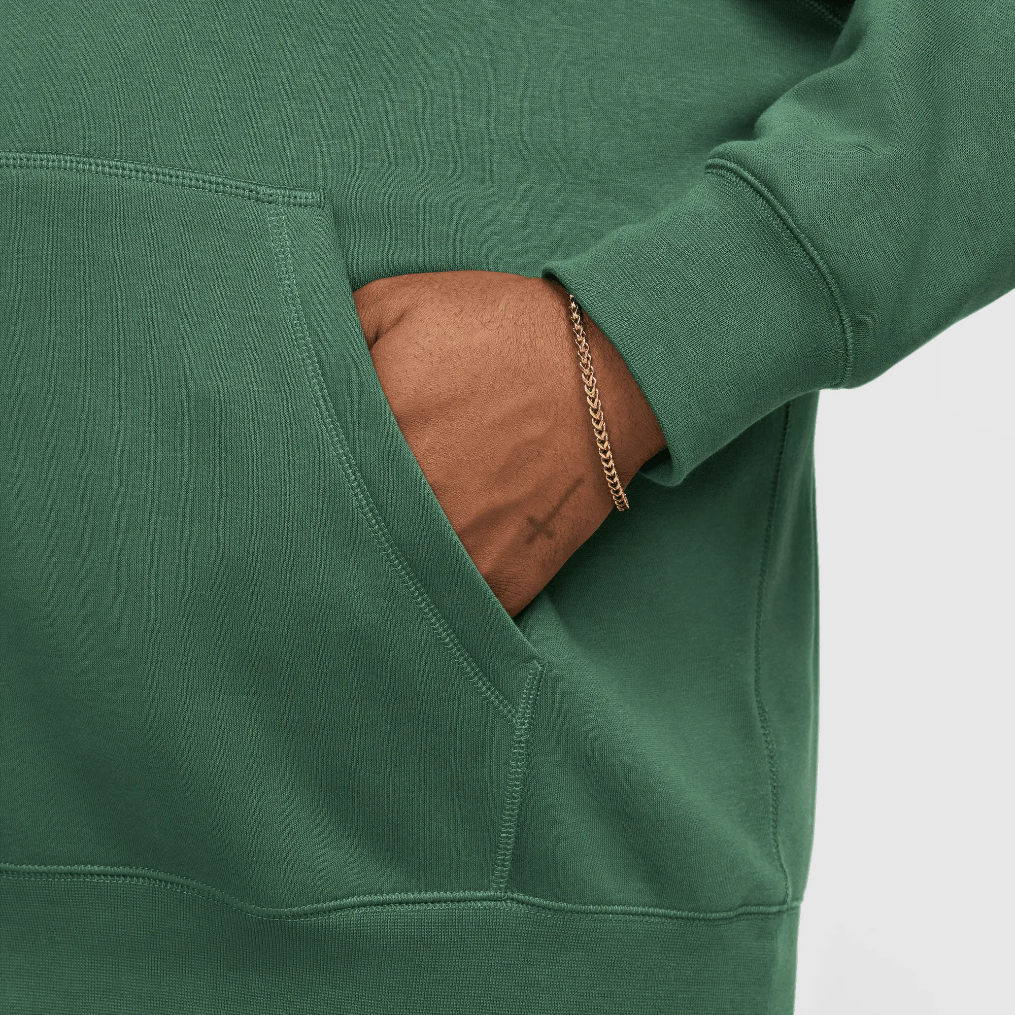 NIKE CLUB FLEECE PULLOVER HOODIE- FIR sold by Lapstone & Hammer product image thumbnail 2