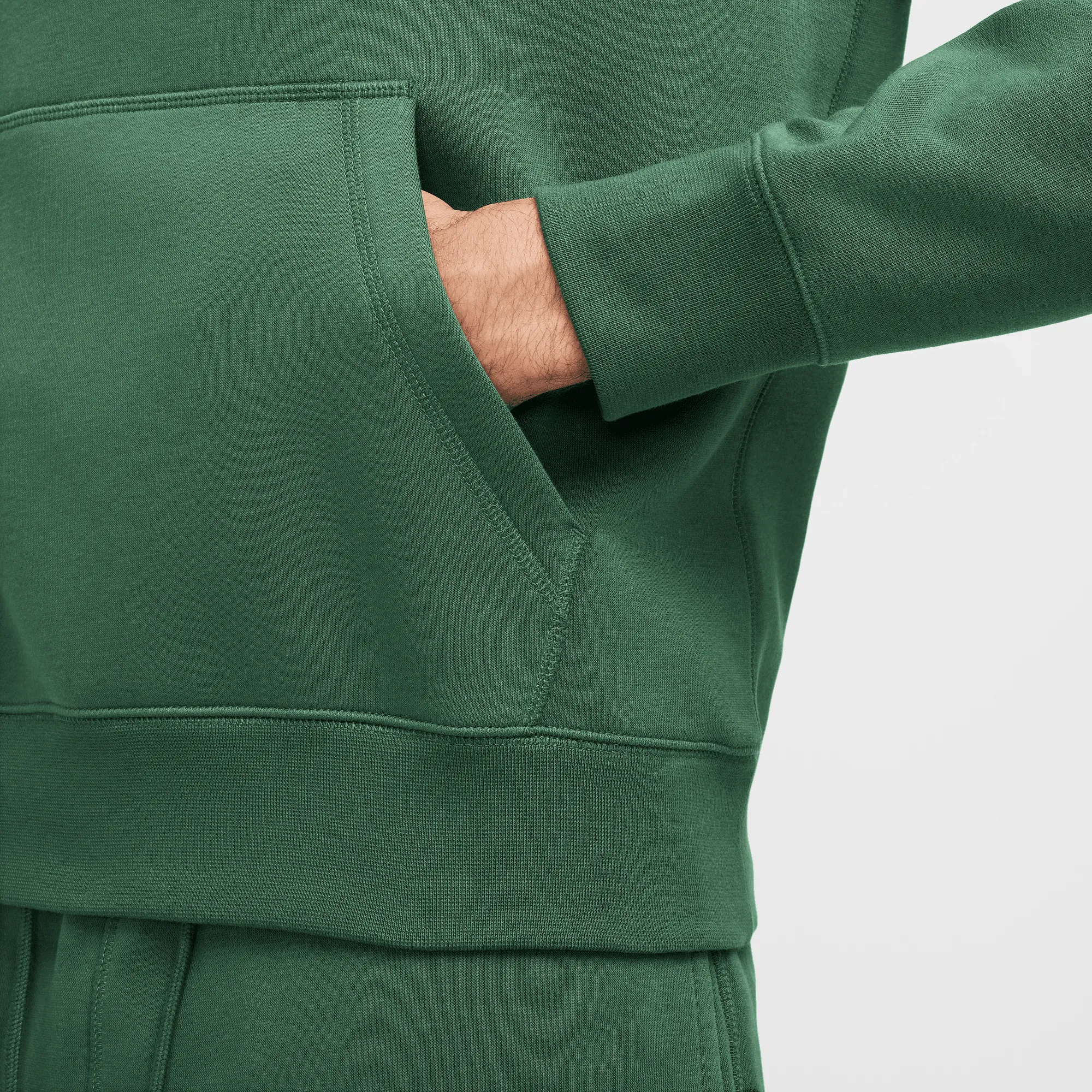 NIKE CLUB FLEECE PULLOVER HOODIE- FIR sold by Lapstone & Hammer product image thumbnail 5