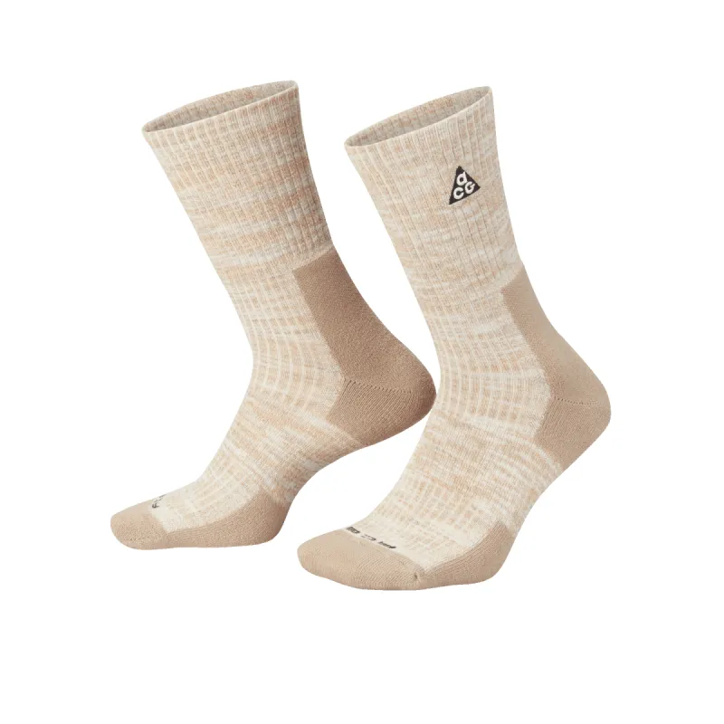 ACG EVERYDAY CUSHIONED CREW SOCKS- LIGHT BONE/ KHAKI sold by Lapstone & Hammer