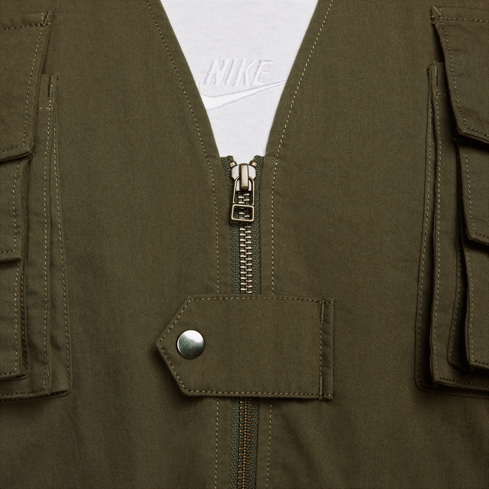 NIKE LIFE UTILITY VEST- CARGO KHAKI sold by Lapstone & Hammer product image thumbnail 2