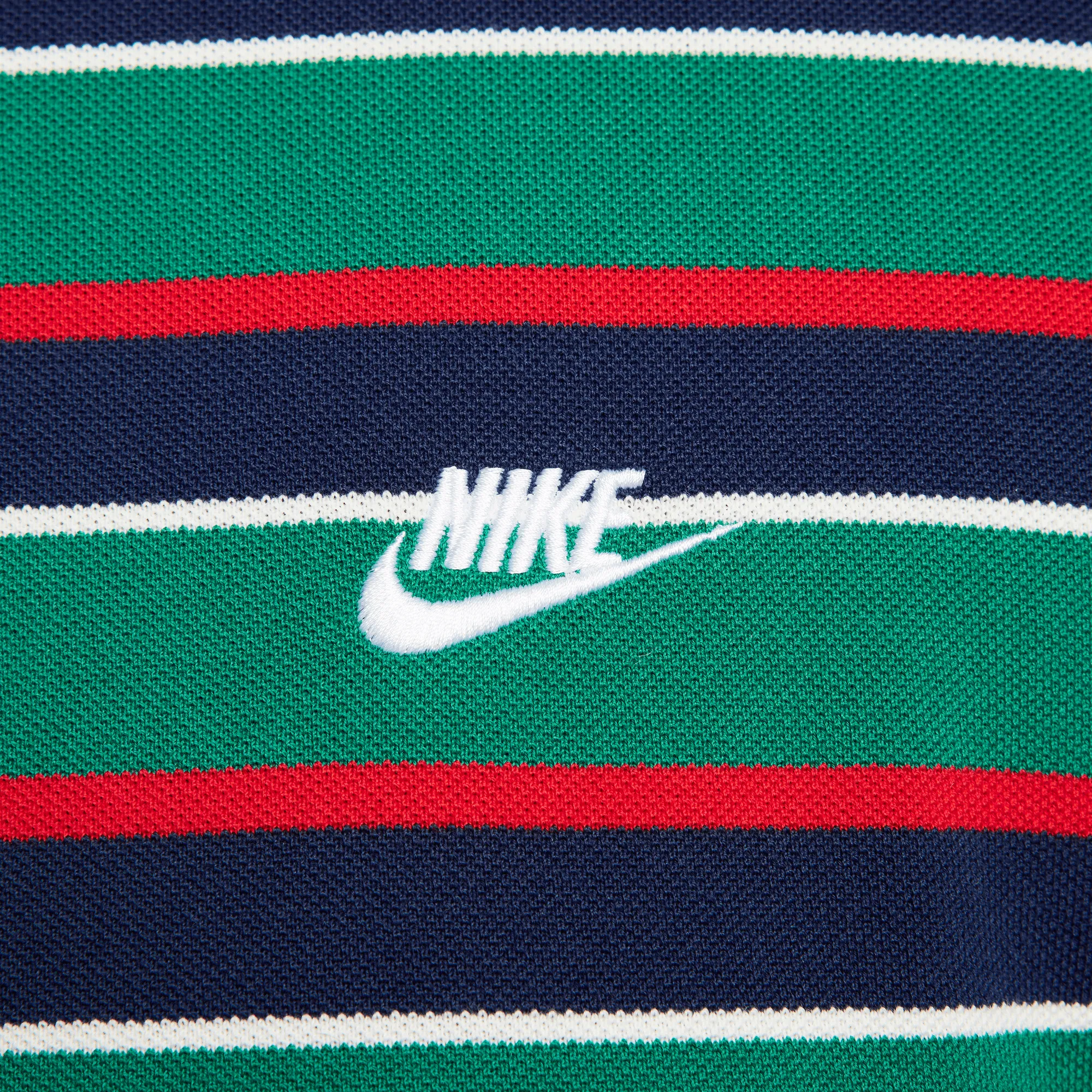 CLUB STRIPED POLO SHIRT- GREEN / NAVY / RED sold by Lapstone & Hammer product image thumbnail 2