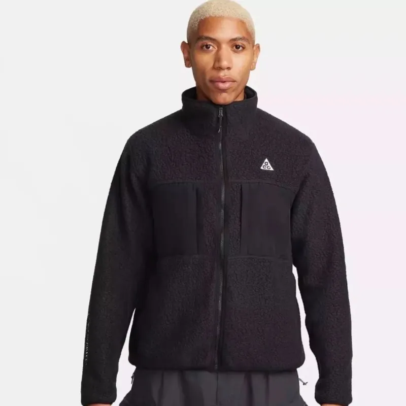 ACG "ARCTIC WOLF" FULL ZIP FLEECE - BLACK sold by Lapstone & Hammer