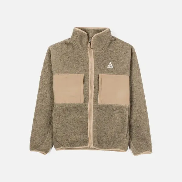 ACG "ARCTIC WOLF" FULL ZIP FLEECE - KHAKI / LIGHT IRON ORE sold by Lapstone & Hammer product image thumbnail 4