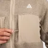 ACG "ARCTIC WOLF" FULL ZIP FLEECE - KHAKI / LIGHT IRON ORE sold by Lapstone & Hammer