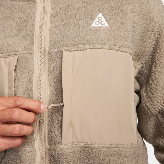 ACG "ARCTIC WOLF" FULL ZIP FLEECE - KHAKI / LIGHT IRON ORE sold by Lapstone & Hammer product image thumbnail 3