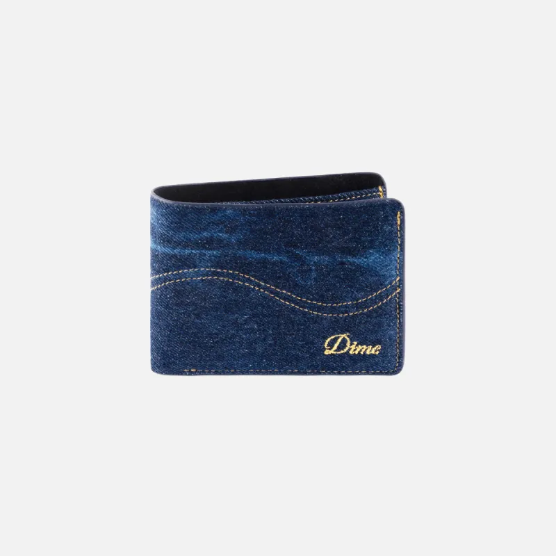 CURSIVE BIFOLD WALLET - INDIGO DENIM sold by Lapstone & Hammer
