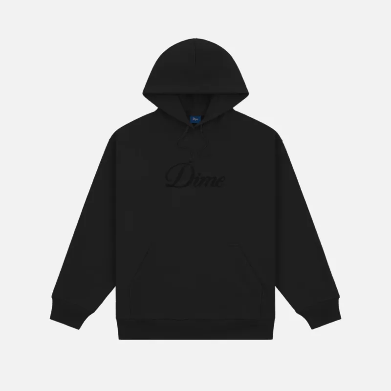 CURSIVE LOGO HOODIE - BLACK sold by Lapstone & Hammer