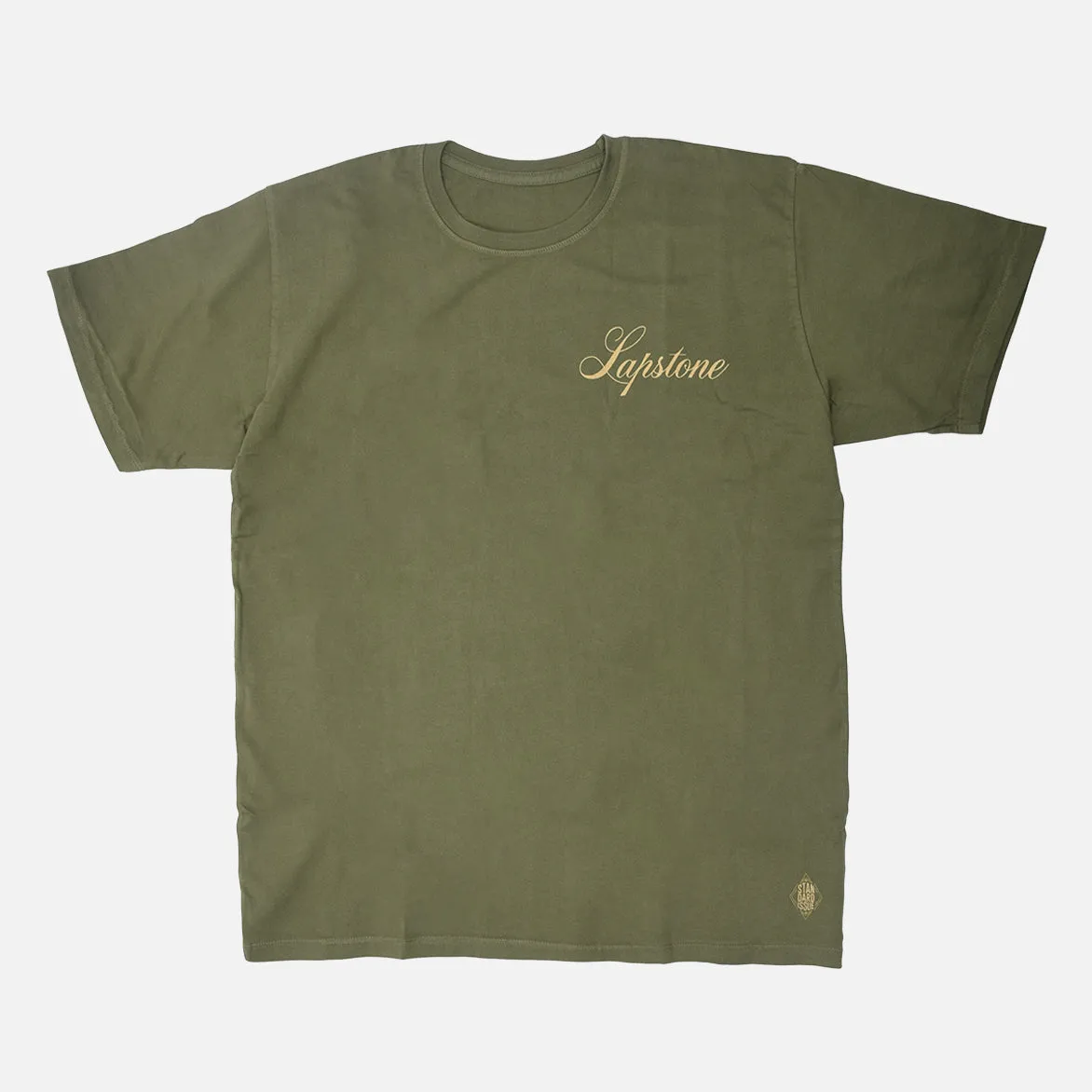 STANDARD ISSUE FOR LAPSTONE TEE - OLIVE / CREAM sold by Lapstone & Hammer