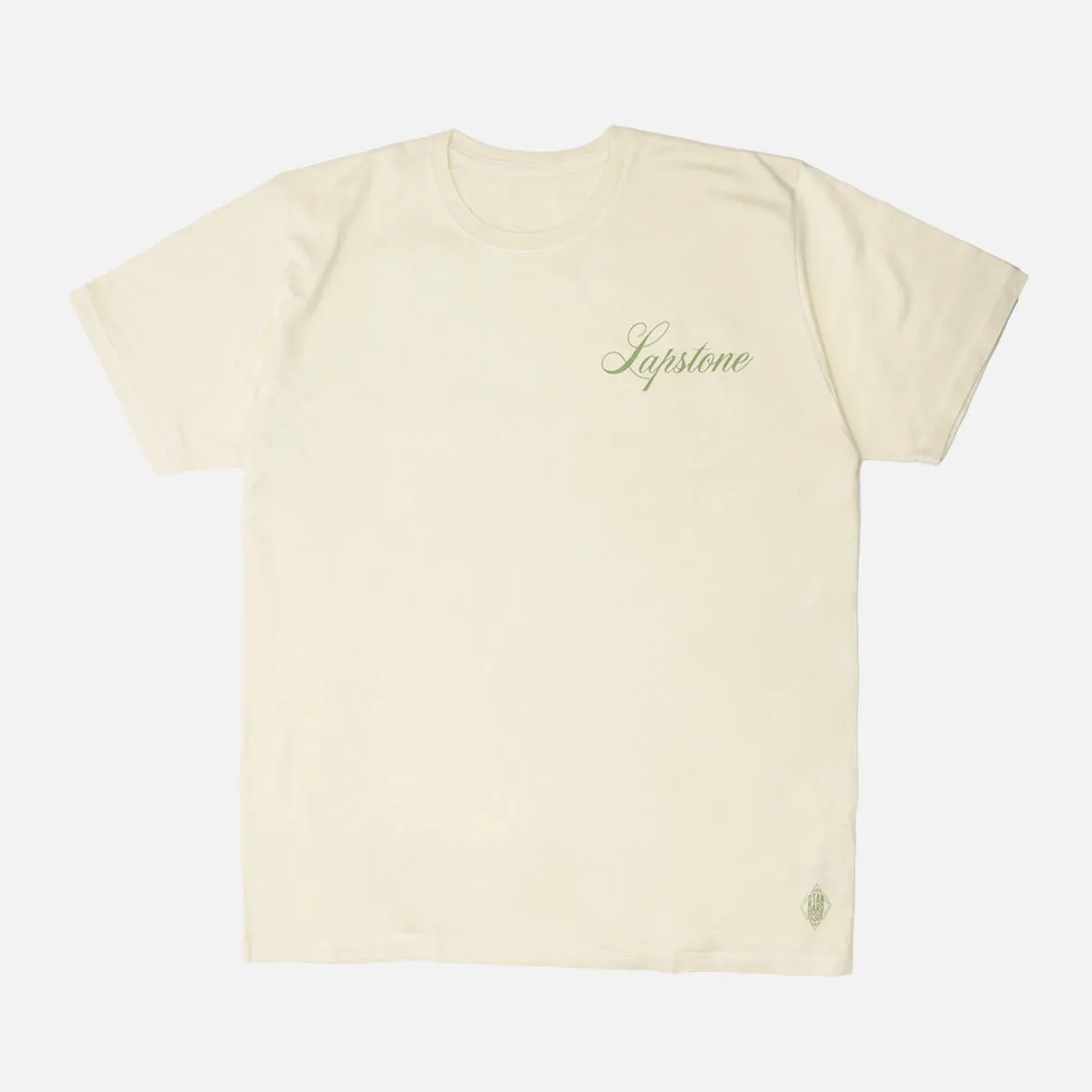 STANDARD ISSUE FOR LAPSTONE TEE - CREAM / OLIVE sold by Lapstone & Hammer