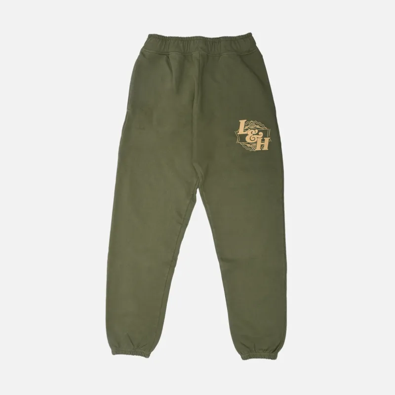STANDARD ISSUE FOR LAPSTONE SWEATPANTS "BROCCOLI" sold by Lapstone & Hammer