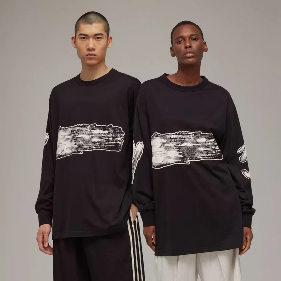 GRAPHIC LOGO L/S TEE - BLACK sold by Lapstone & Hammer product image thumbnail 3
