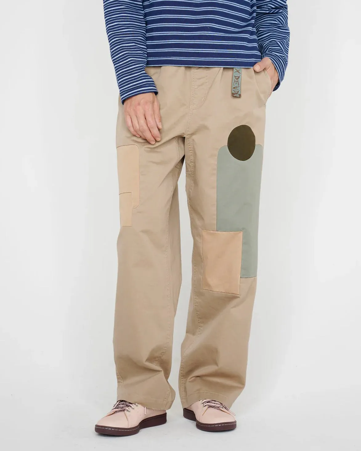 TWILL PATCHWORK CLIMBER PANT - TAN sold by Lapstone & Hammer product image thumbnail 4