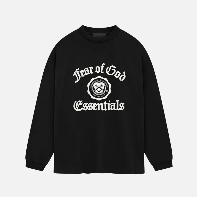 ESSENTIALS HEAVY LONGSLEEVE TEE - BLACK sold by Lapstone & Hammer