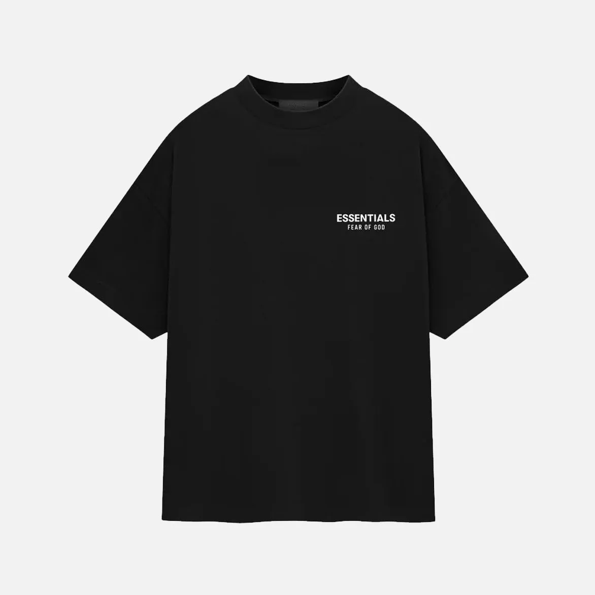 ESSENTIALS JERSEY CREWNECK T-SHIRT - BLACK sold by Lapstone & Hammer
