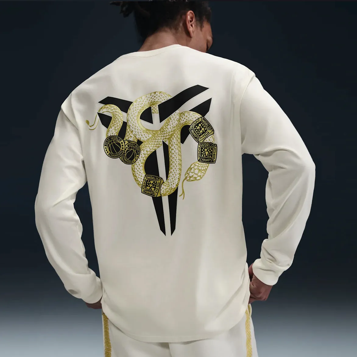 KOBE "YEAR OF THE MAMBA" MAX90 LS TEE - SAIL sold by Lapstone & Hammer product image thumbnail 2