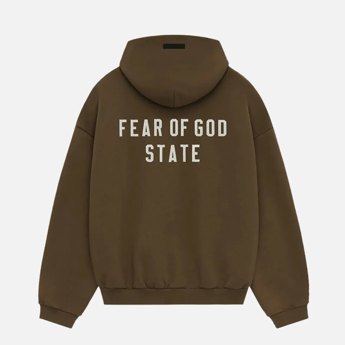 ESSENTIALS HEAVY FLEECE FULLZIP HOODIE - BROWN sold by Lapstone & Hammer product image thumbnail 2