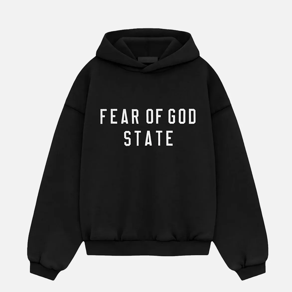 ESSENTIALS HEAVY FLEECE HOODIE - BLACK sold by Lapstone & Hammer