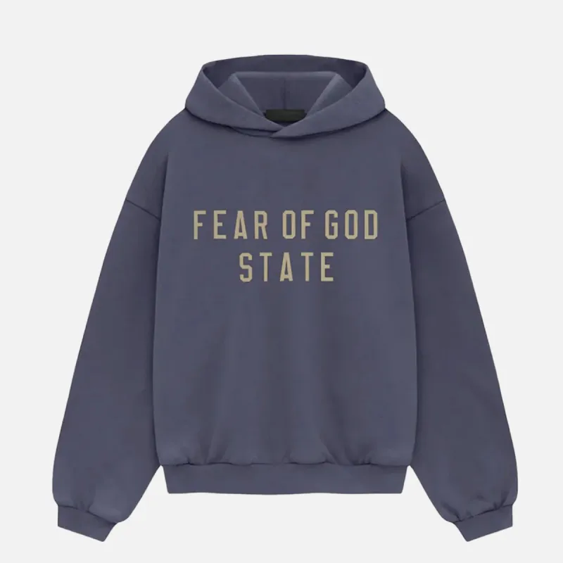 ESSENTIALS HEAVY FLEECE HOODIE - MARINE sold by Lapstone & Hammer