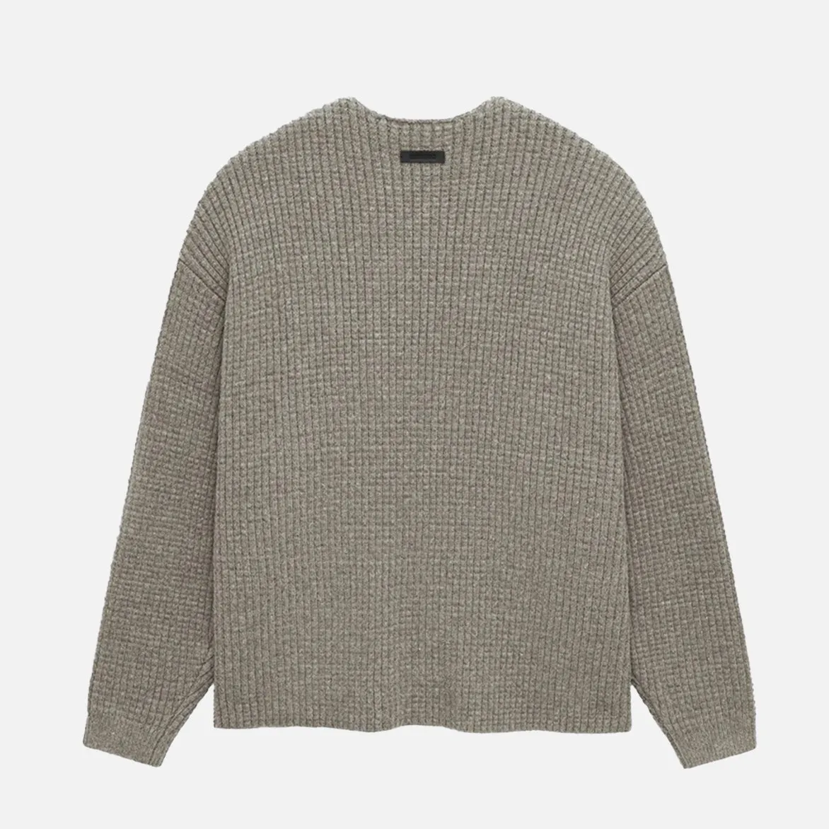 ESSENTIALS HEAVY WAFFLE CREWNECK SWEATER - HEATHER GREY sold by Lapstone & Hammer product image thumbnail 2