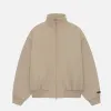 ESSENTIALS BONDED NYLON BOMBER JACKET - DESERT SAND sold by Lapstone & Hammer