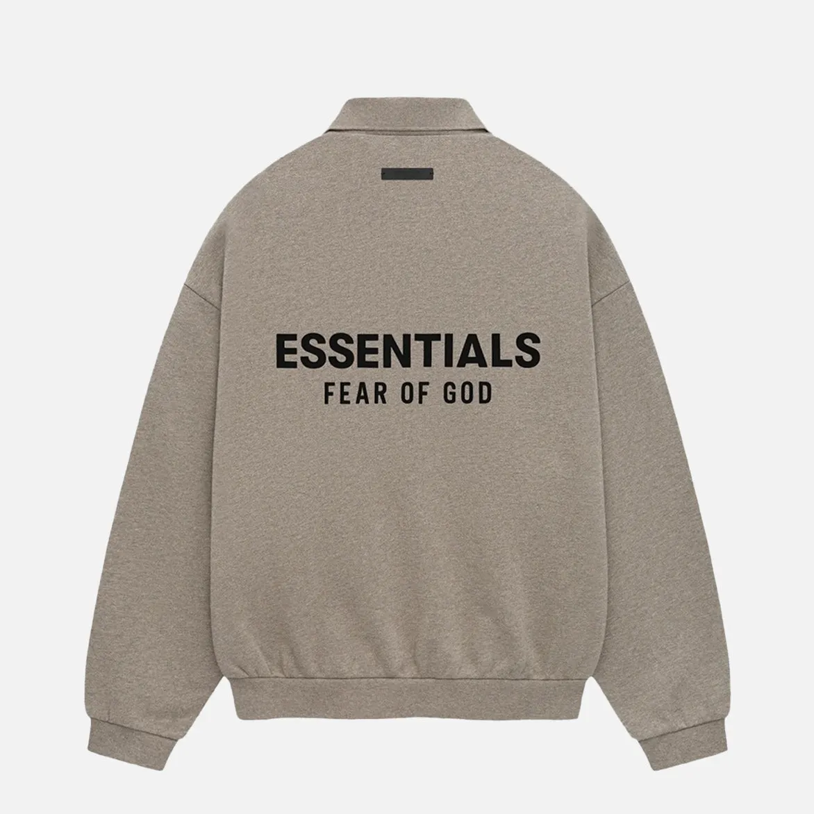 ESSENTIALS FLEECE POLO - HEATHER GREY sold by Lapstone & Hammer product image thumbnail 2