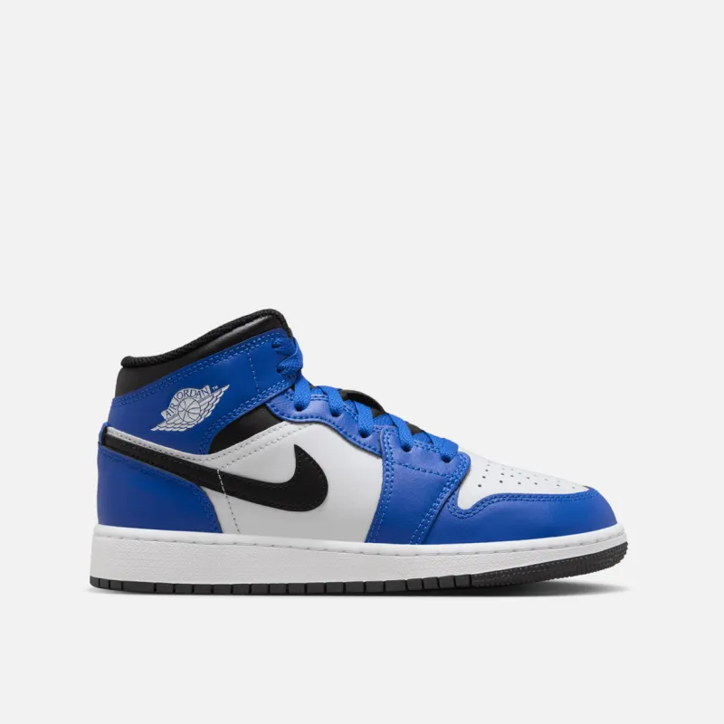AIR JORDAN 1 MID (GS) - GAME ROYAL / WHITE / BLACK sold by Lapstone & Hammer
