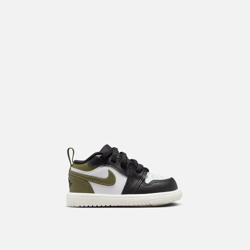 JORDAN 1 LOW ALT (TD) - BLACK / WHITE / MEDIUM OLIVE sold by Lapstone & Hammer