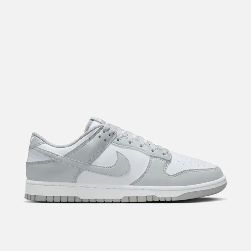 DUNK LOW RETRO - WHITE / LIGHT SMOKE GREY sold by Lapstone & Hammer