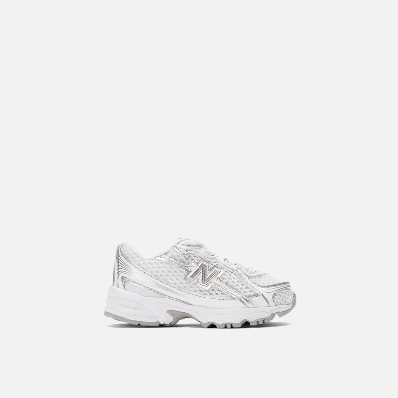 740 BUNGEE LACE (TD) - WHITE / SILVER METALLIC sold by Lapstone & Hammer