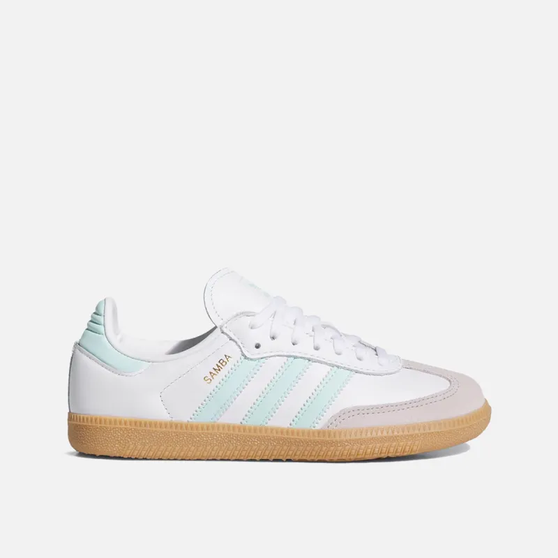 SAMBA OG (GS) - CLOUD WHITE / SEMI FLASH AQUA sold by Lapstone & Hammer