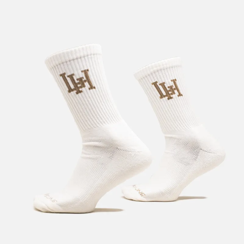 LH INTERLOCK SOCK - NATURAL / MUSHROOM made by Lapstone & Hammer