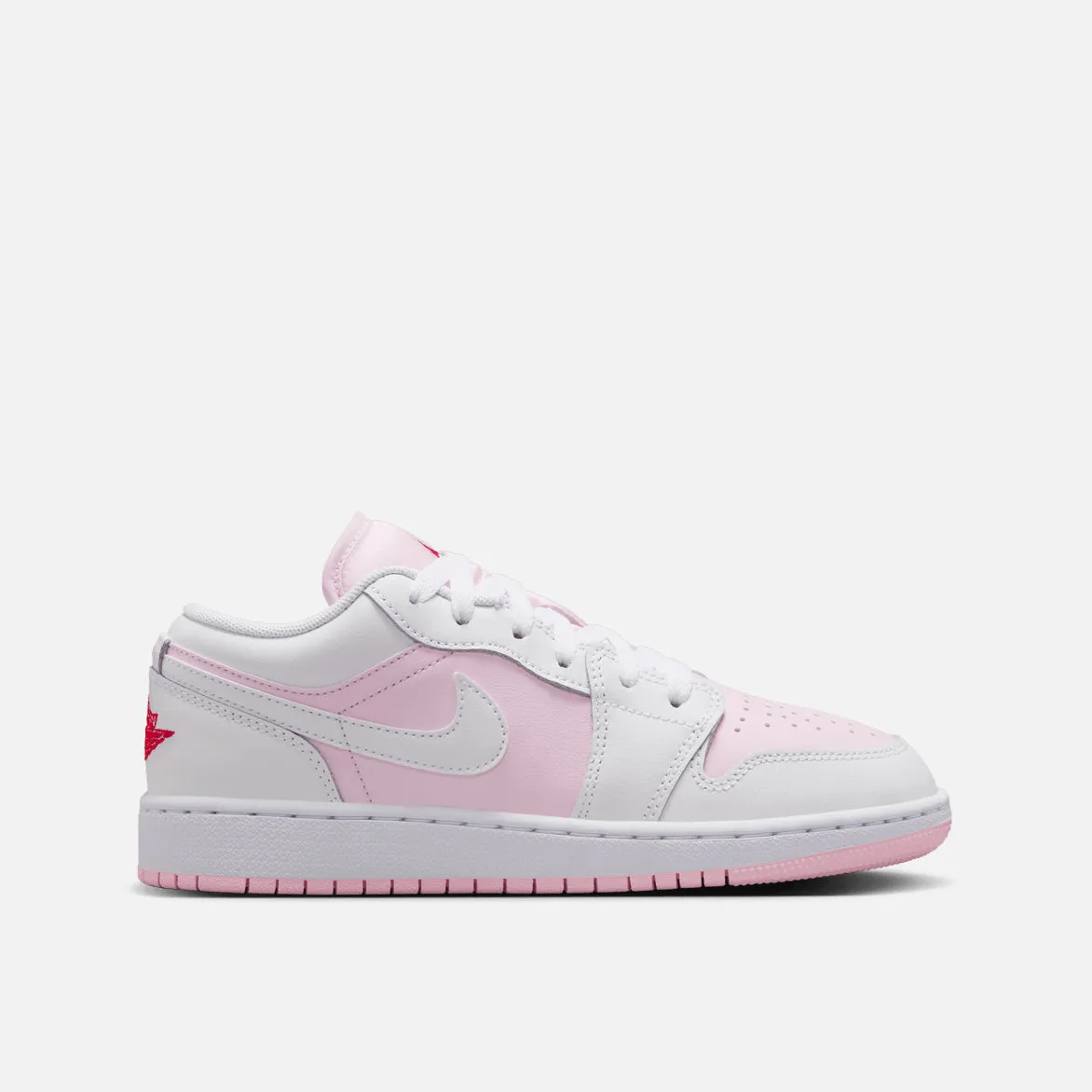 AIR JORDAN 1 LOW (GS) - PINK FOAM / FIRE RED sold by Lapstone & Hammer