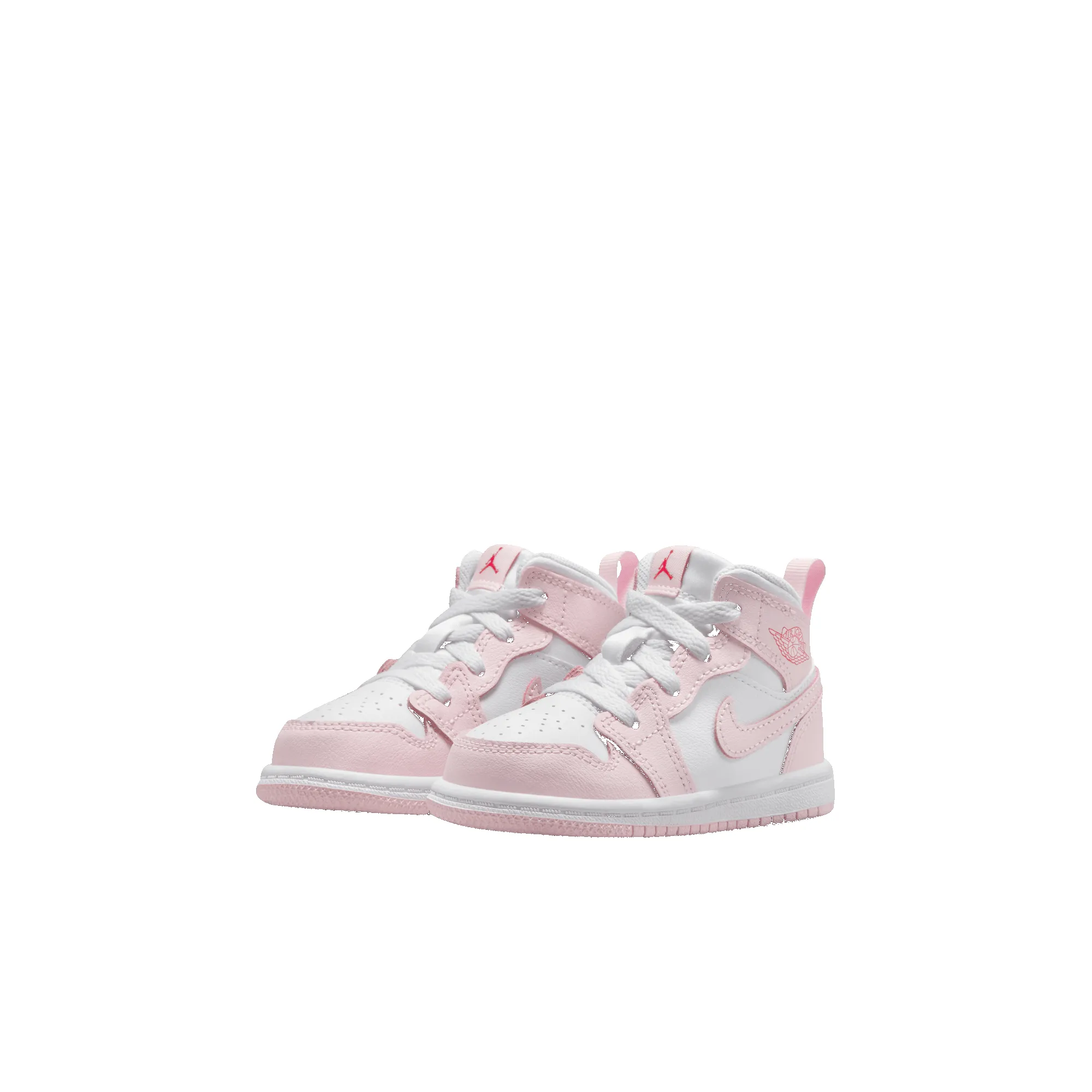 JORDAN 1 MID (TD) - PINK FOAM / FIRE RED sold by Lapstone & Hammer product image thumbnail 2