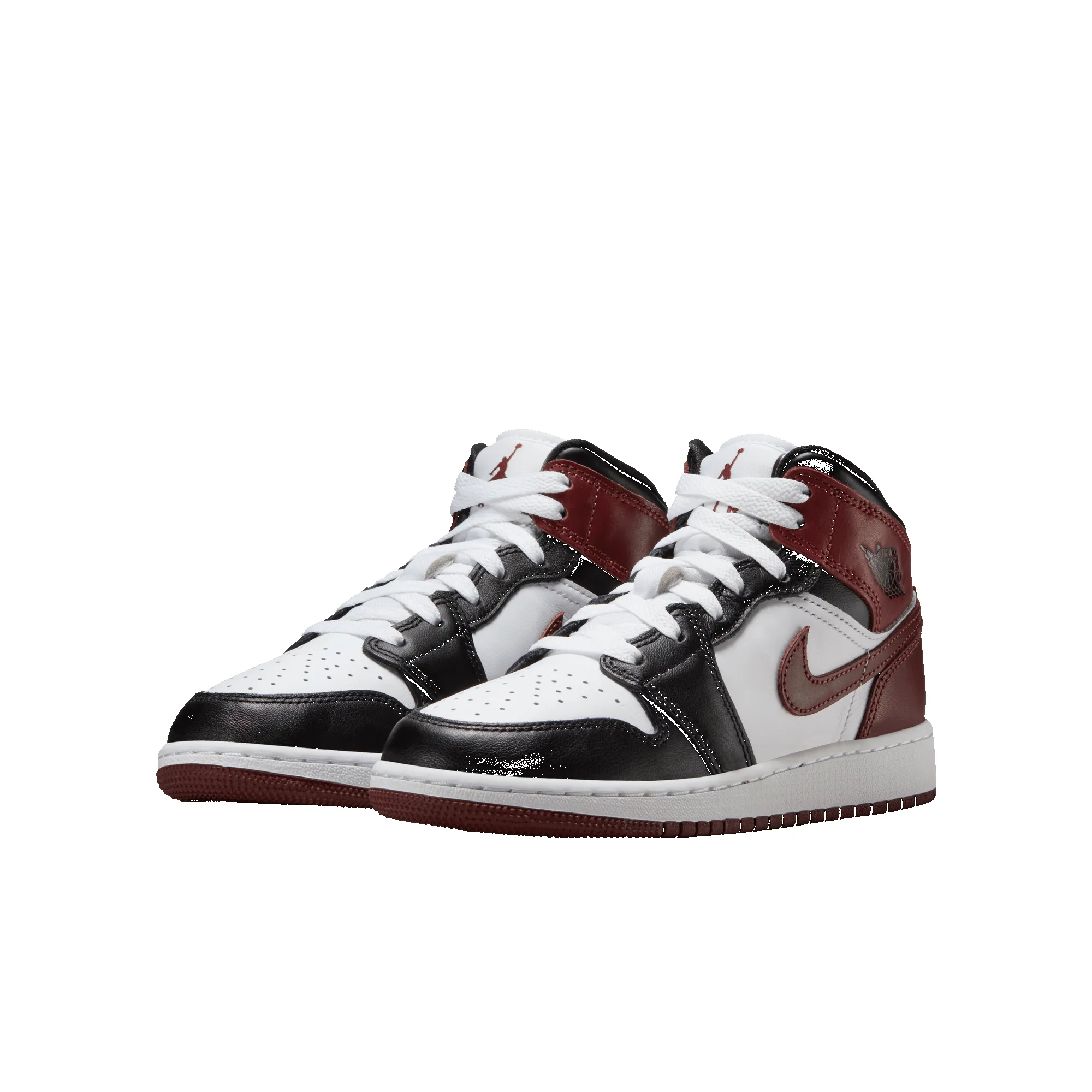 AIR JORDAN 1 MID SE (GS) - WHITE / DARK PONY / BLACK sold by Lapstone & Hammer product image thumbnail 2