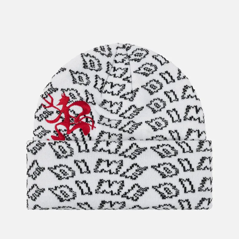 CHOPPER FOLD BEANIE - WHITE sold by Lapstone & Hammer