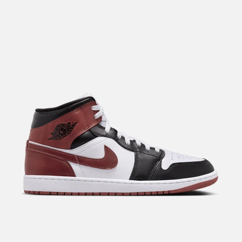 AIR JORDAN 1 MID SE - WHITE / DARK PONY / BLACK sold by Lapstone & Hammer