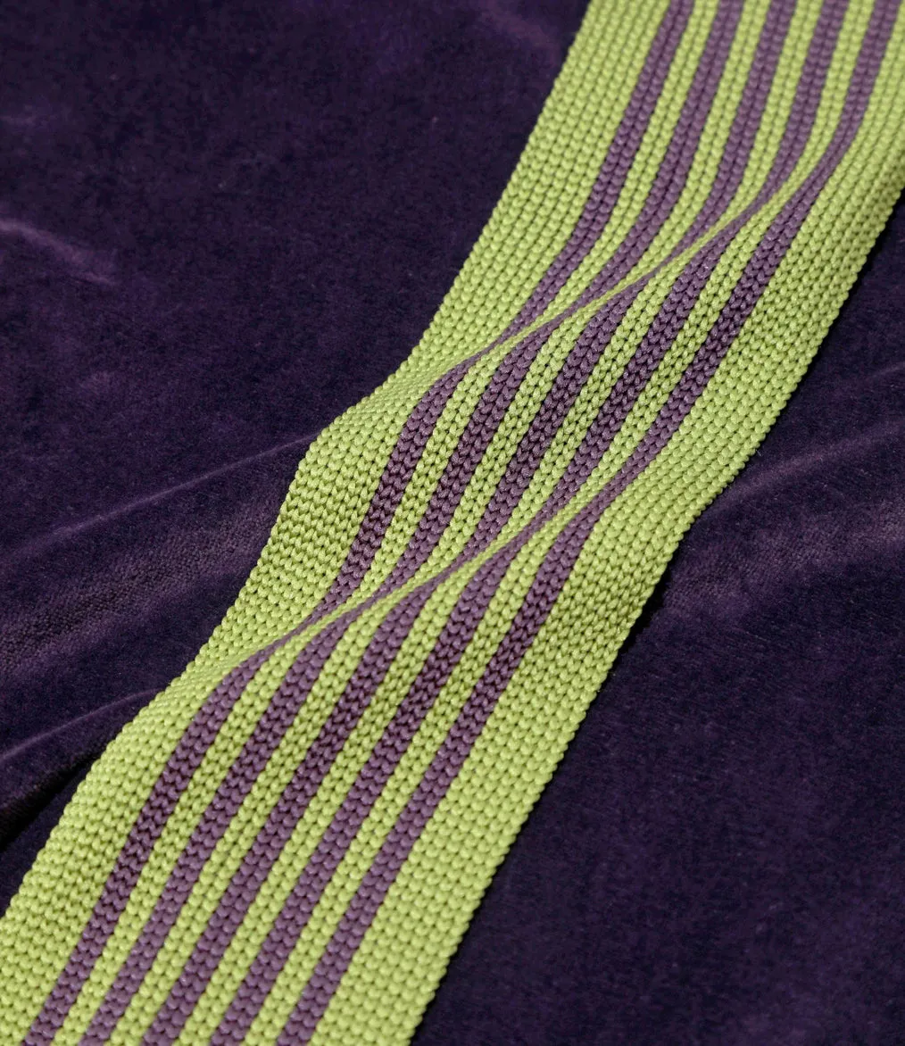 RIB COLLAR TRACK JACKET VELOUR - PURPLE sold by Lapstone & Hammer product image thumbnail 3