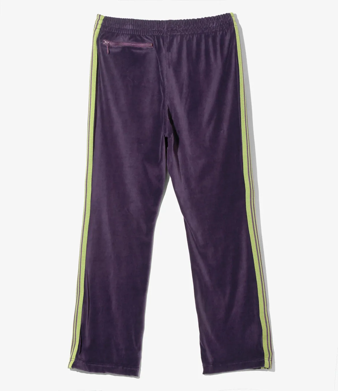 NARROW TRACK PANT VELOUR - PURPLE sold by Lapstone & Hammer product image thumbnail 2